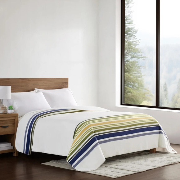 NEW Pendleton Sherpa Fleece Blanket Queen in Pinto Basin - Picture 2 of 5